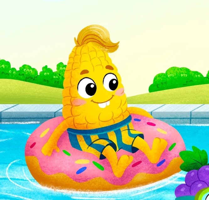 Inside page from No Pea in the Pool