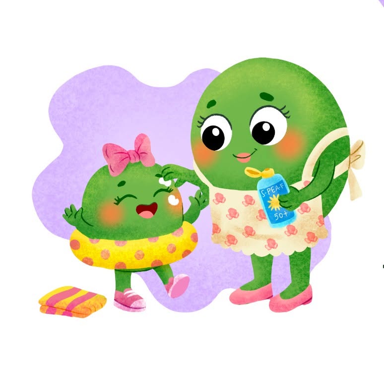 Inside page from No Pea in the Pool